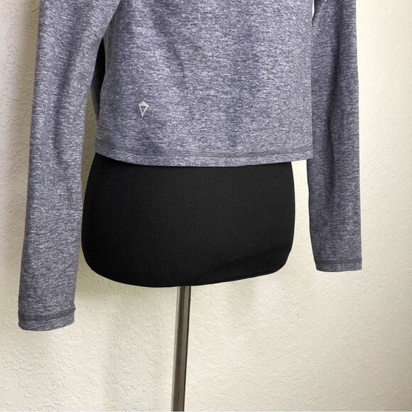 Ivivva girls gray open front tie waist jacket top size 8 - Picture 11 of 13